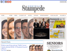 Tablet Screenshot of centralstampede.com